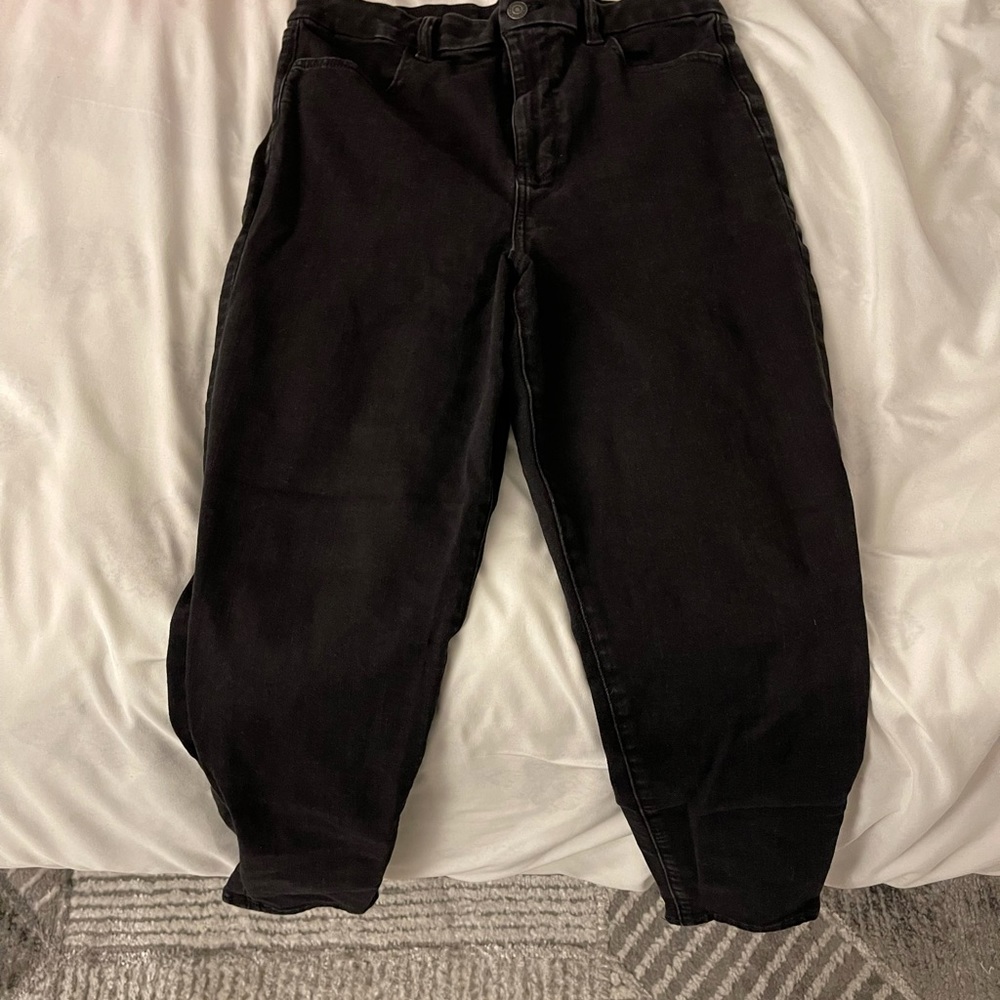 Curvy super high rise black jeggings